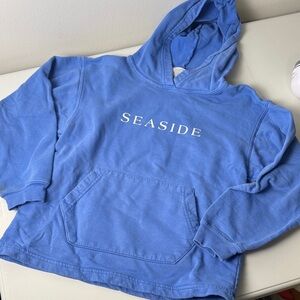 Kid's Blue Seaside Beach Florida Hoodie Size Medium